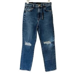 J Brand Jules Jeans in Finesse Blue High Rise Straight NWT New size 26